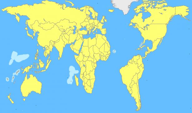 Hur att memorera placeringen av länderna på en världskarta. Memorera kontinenterna.
