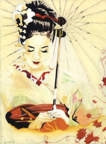 Hur man blir en geisha. Du kan välja att börja din träning i ungefär mitten-skolåldern.