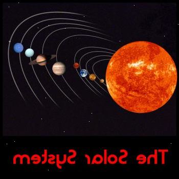 Så att dra solsystemet. Rita en cirkel i mitten av bilden.