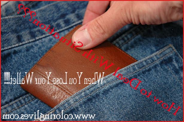 Hur man handskas med att förlora din plånbok. Alltid antar plånboken är stulen.