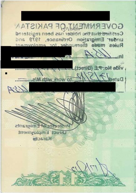 Hur får ditt pass stämplat från protektoratet emigranter i Pakistan. Nationellt identitetskort för utländska pakistanier.