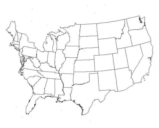 Hur man rita en karta av USA. Läs om vissa prognoser och kartor.