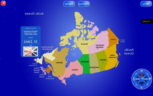 Hur att memorera de kanadensiska territorier och provinser. Bekanta dig med de kanadensiska provinserna och territorierna.