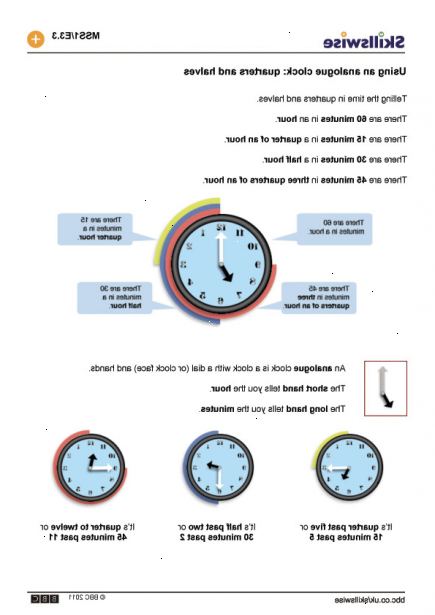 Hur man läser en klocka. Titta på siffrorna på omkretsen på urtavlan.