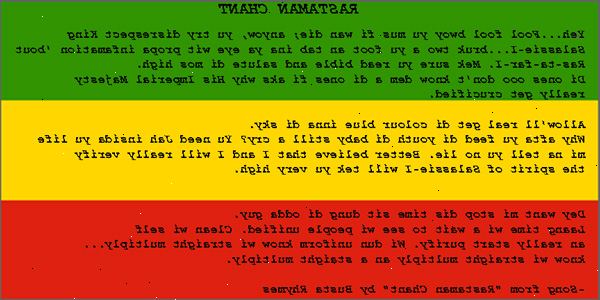 Hur man talar rastafarian engelska. Lär dig några viktiga rastafarian ord och fraser och deras engelska översättning.